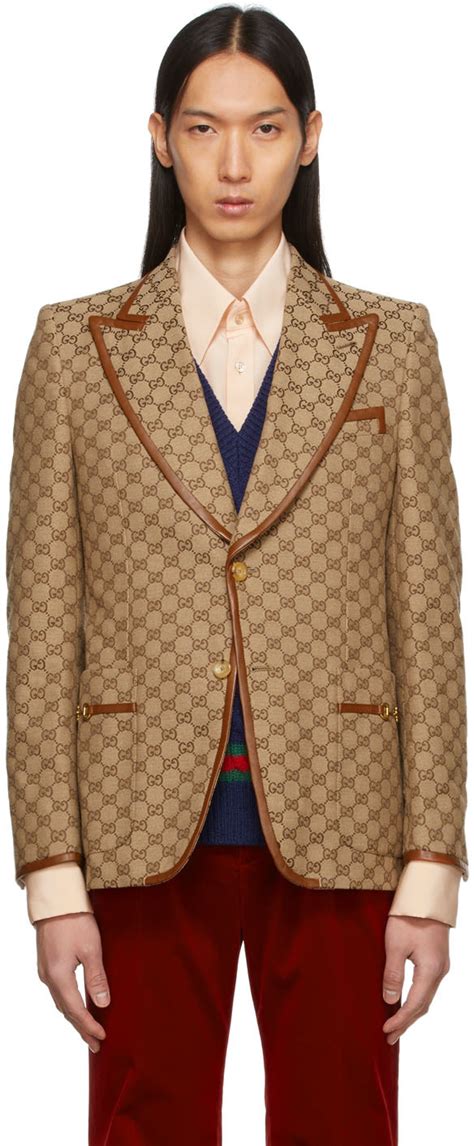 gucci monogram blazer|gucci white shirt price.